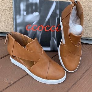 Maya Cut out Wedge Sneakers